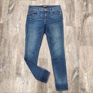 Express Mid Wash Legging Mid Rise Stretch Jeans 4